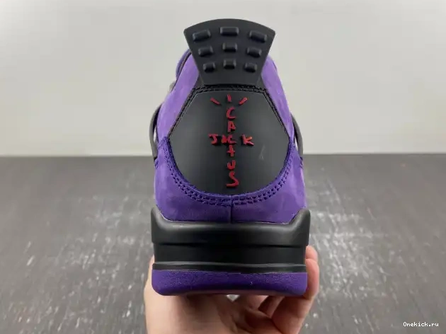 One Kick Suede x Purple Scott Air Jordan Travis 4 0531